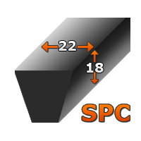 Pasy wąskoprofilowe SPC (22x18)