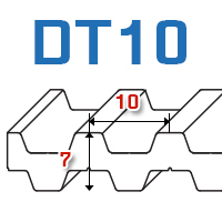 Pasy zębate DT10
