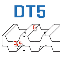 Pasy zębate DT5