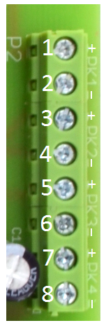 Zdjęcie pinów złącz P2