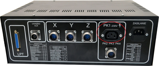 Trzy pinowe gniazdo PK1 USN 3D6A CNC