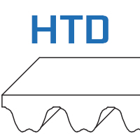 Pasy zębate profil HTD