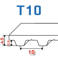 Pasy zębate T10