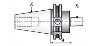 Trzpienie frezarskie DIN-B | TYP 5374 | DIN 69871-A