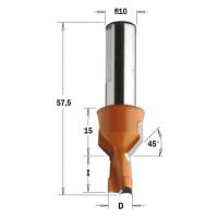 Wiertła nieprzelotowe krótkie S=10x27mm 310