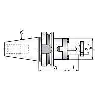 Trzpienie frezarskie BT-DC | TYP 7361 | MAS 403-BT