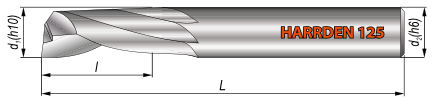 Frezy do obróbki metali lekkich i tworzyw sztucznych HARRDEN 125 W