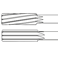 Rozwiertaki maszynowe DIN 208-A, B