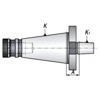 Trzpienie frezarskie do uchwytów ze stożkiem | B