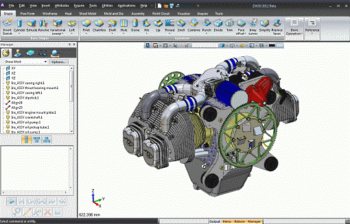 ZW3D Rozszerzenie do 5 osi płynnnych