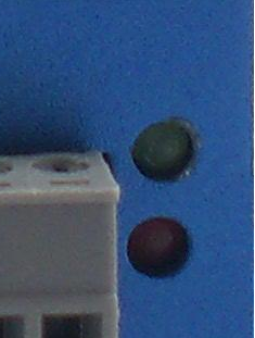Zdjęcie diod sygnalizacyjnych sterownika SSK-B10