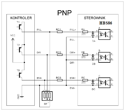 Wspólna katoda serwosterownika ES-D1008 HBS86H Leadshine