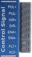 Zdjęcie pinów złącza sygnałów sterujących P1 sterownika SSK-B09
