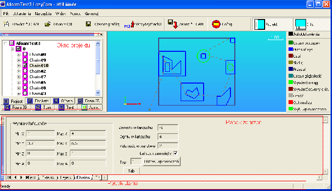 Menu widoku okien programu Lazycam