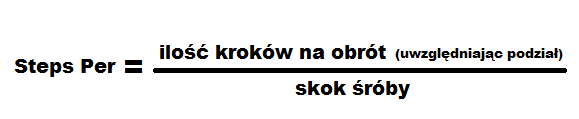 Wzór podziału kroków