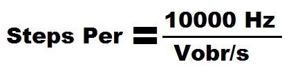 Wzór obliczający ilość impulsów na obrót silnika