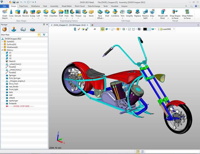 Hybrydowe modelowanie w programie ZW3D premium