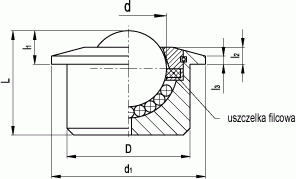 Korpus toczony GN 509.1 - rysunek techniczny