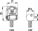 System Vandal Proof - kluczyk