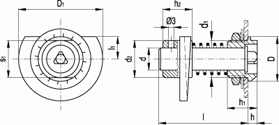 Zamki BOCK-SST - rysunek techniczny