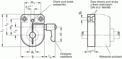 Płyty montażowe GN 953.6 - rysunek techniczny