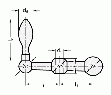 Korby trójkuliste GN 10 - rysunek techniczny
