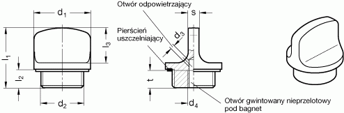 Korki GN 441 - rysunek techniczny