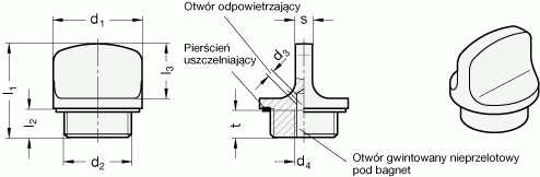 Korki GN 442 - rysunek techniczny