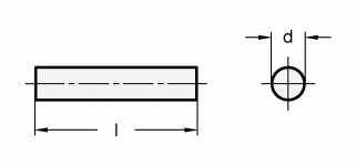 Magnesy trwałe GN 55.3 - rysunek techniczny