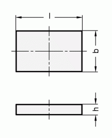 Magnesy trwałe GN 55.4 - rysunek techniczny