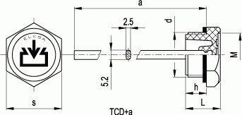 Korki TCD+a - rysunek techniczny