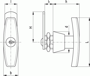 Zamki CSMT - rysunek techniczny