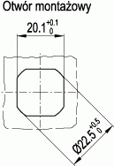 Zamki CSMT - rysunek techniczny