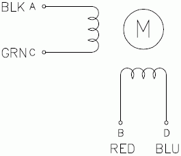 Silnik krokowy SM 57/76-2804A - 1.89Nm - rysunek techniczny