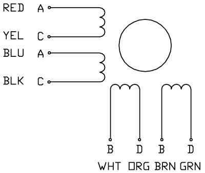 Silnik krokowy SM 60/86-6008B - 3.1Nm - rysunek techniczny