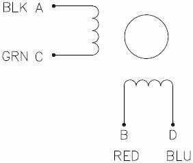 Silnik krokowy SM 60/100-4004AF - 4Nm - rysunek techniczny