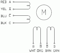 Silnik krokowy SM 86/118-7808B - 8.5Nm - rysunek techniczny