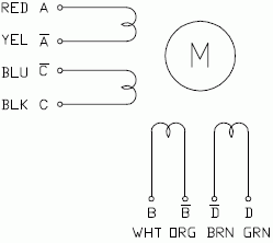 Silnik krokowy SM 86/80-7808B - 4.5Nm - rysunek techniczny