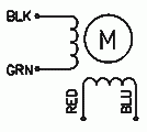 Silnik krokowy SM 57/41-1564A - 0.39Nm ( okrągły) - rysunek techniczny