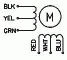 Silnik krokowy SM 57/51-0856A - 0.48Nm - rysunek techniczny